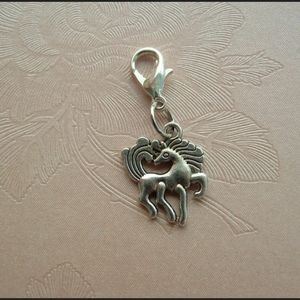 Clip On wild spirit horse charms unicorn charms planner bracelet pendant